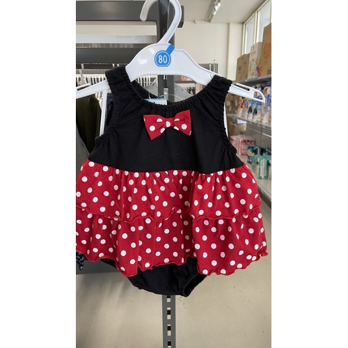 Elfindoll Japan Baby Minnie Mouse Dress Set Size 70-80cm 