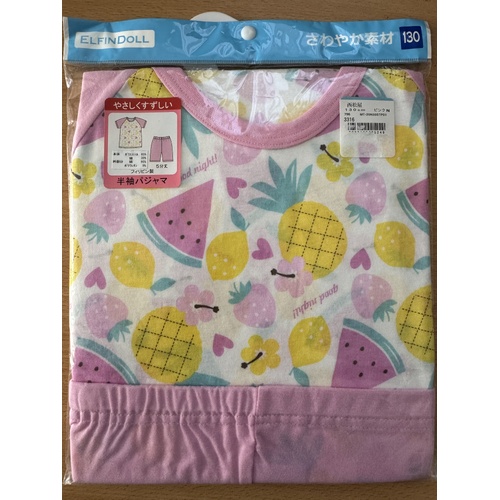 ElfinDoll Baby Girl Set (Top + 3/4 Pants) Size 130cm (Cores) 西松屋套装