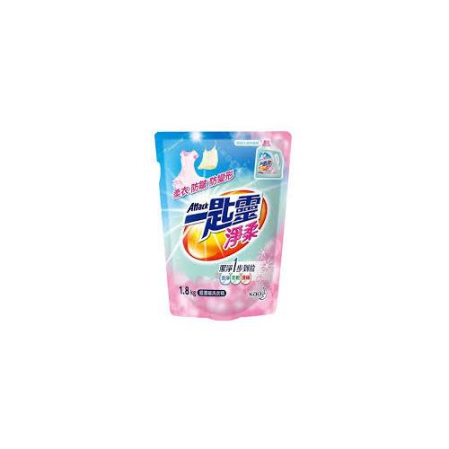 Kao Attack Ultra-Concentrated Laundry Detergent Liquid Refill with Softener 1.8kg