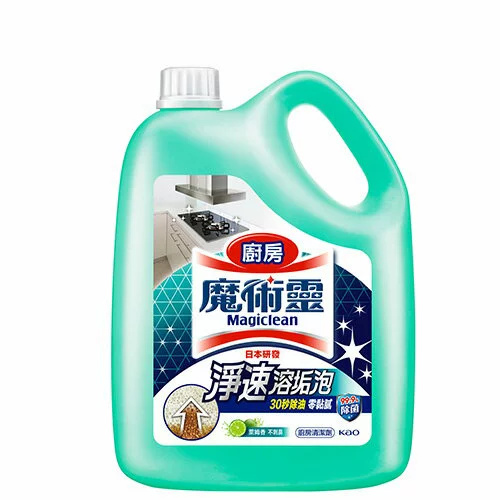 Kao Magiclean Foaming Kitchen Cleaner Refill 3800ml (Lime Scent) 