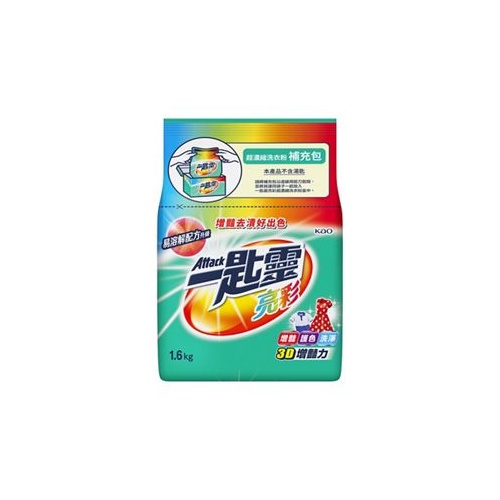 Kao Attack Bright Color Ultra-Concentrated Laundry Detergent Powder Refill 1.6kg