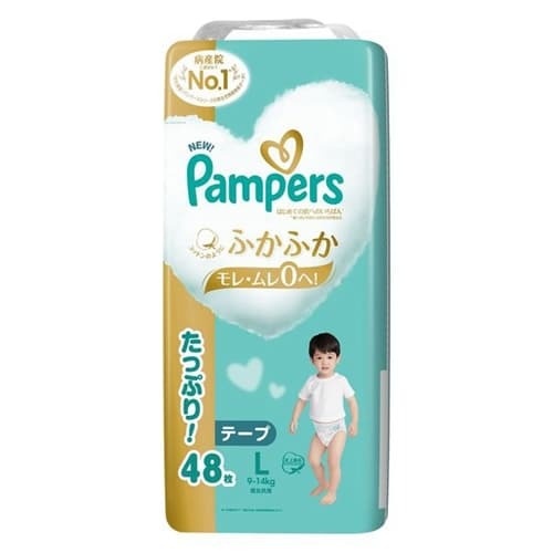 Pampers Premium Nappies Size L 48PK (9-14KG) - NEWEST VERSION 白金帮 一级帮